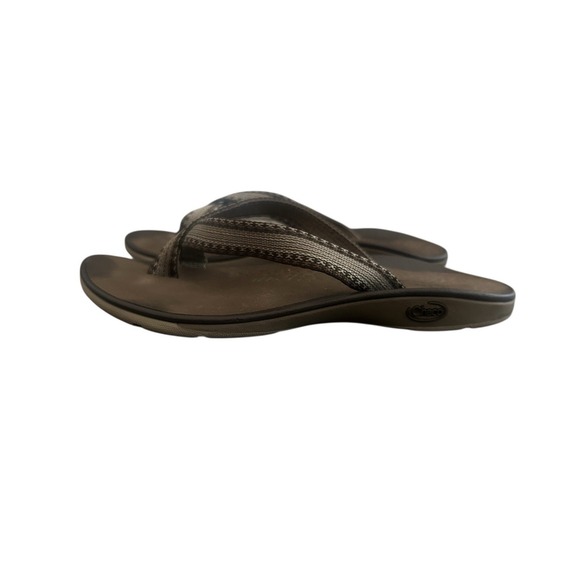 Chaco Flip Flops Womens‎ Comfort Slip On Sandals Size 6 Tan Brown Toe Loop - Picture 4 of 13